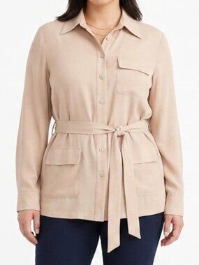 Spanner "Pure Spirit" Belted Utility Shirt NEW Sz. 8